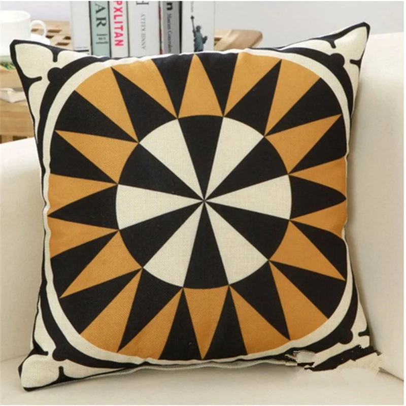 Модный винтажный Чехол для диванной подушки с геометрическим рисунком | Дом и сад