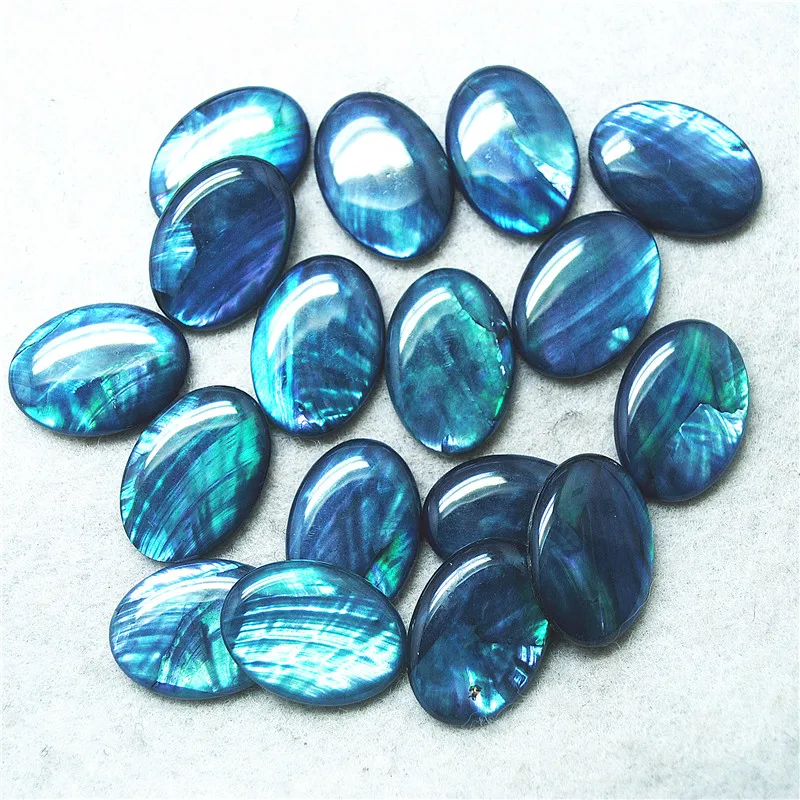 10 шт. бумажные кабошоны овальной формы 18 х25 мм