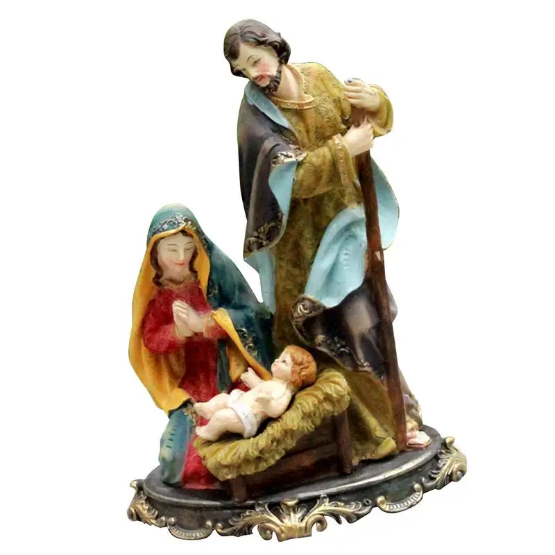 

Nativity Ornament Delightful Amazing Resin Home Decorationkamazing Gift True Meaning Of Christmas Spacious And Stable Background