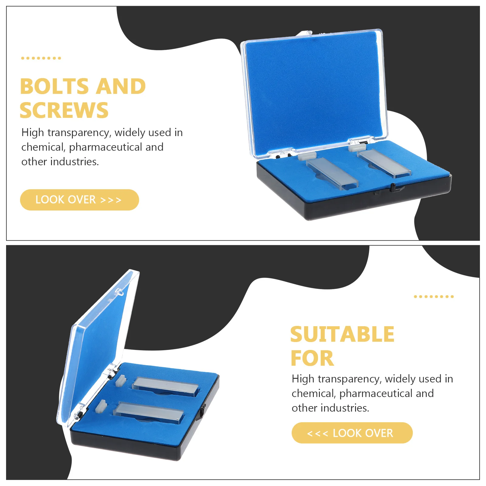 2 шт. кварцевая кювета лабораторный образец спектрофотометрия высокая