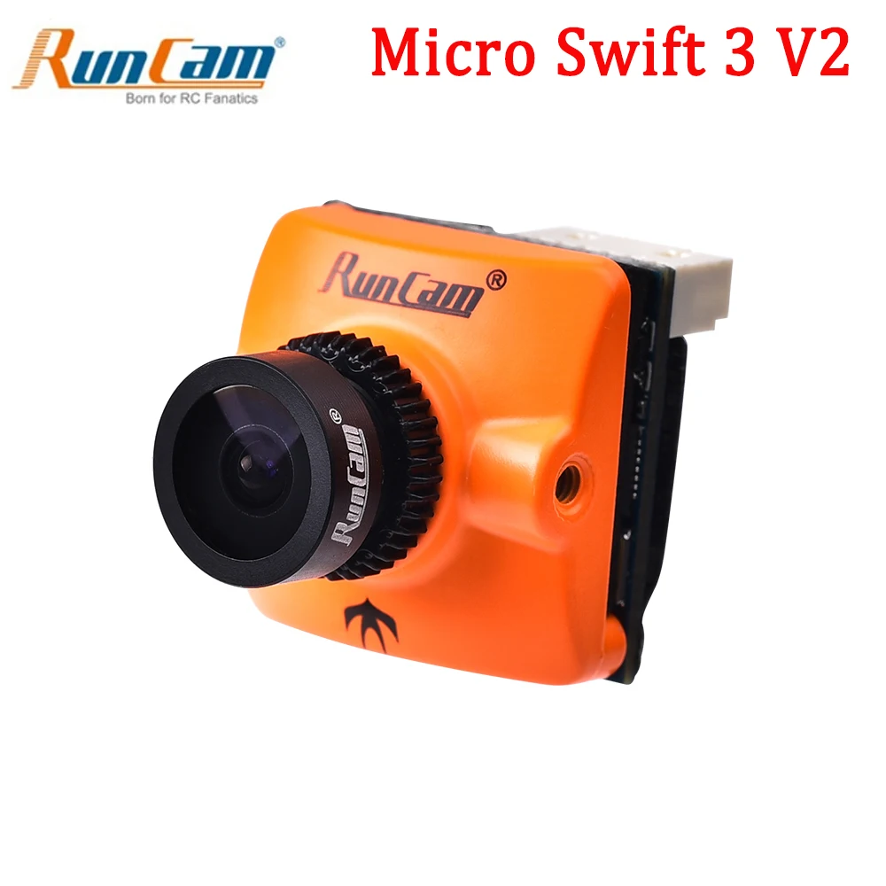 

Original Runcam Micro Swift 3 V2 4:3 600TVL CCD Mini FPV Camera 2,1mm/2,3mm PAL/NTSC OSD Configuration M12 lens FPV Racing Drone
