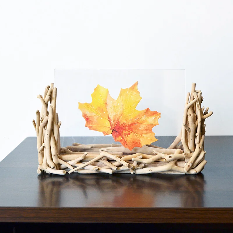 

Simple. handmade solid Wood. 7-inch Acrylic Photo frame Cetin table Creative Photo frame picture frame Photo frame Crafts