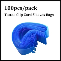 wholesale blue tattoo clip cord sleeves bags tattoo supply disposable covers bag for tattoo machine tattoo accessory 100pcspack
