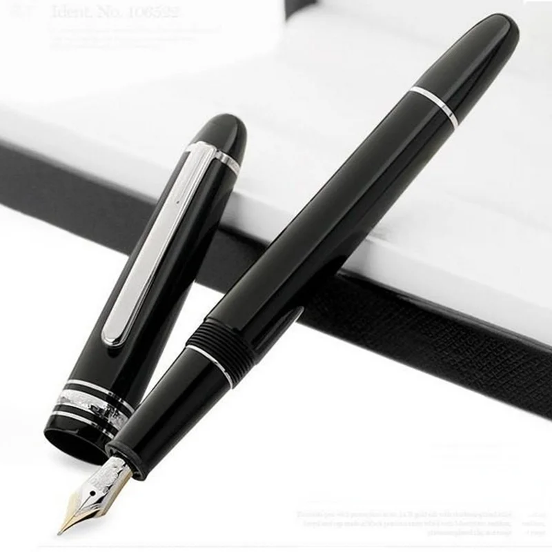 

MB Monte Meisterstuck 145 Black Resin Roller Ballpoint Pen Blance Fountain Pens for Writing Office Gift Ink Pen