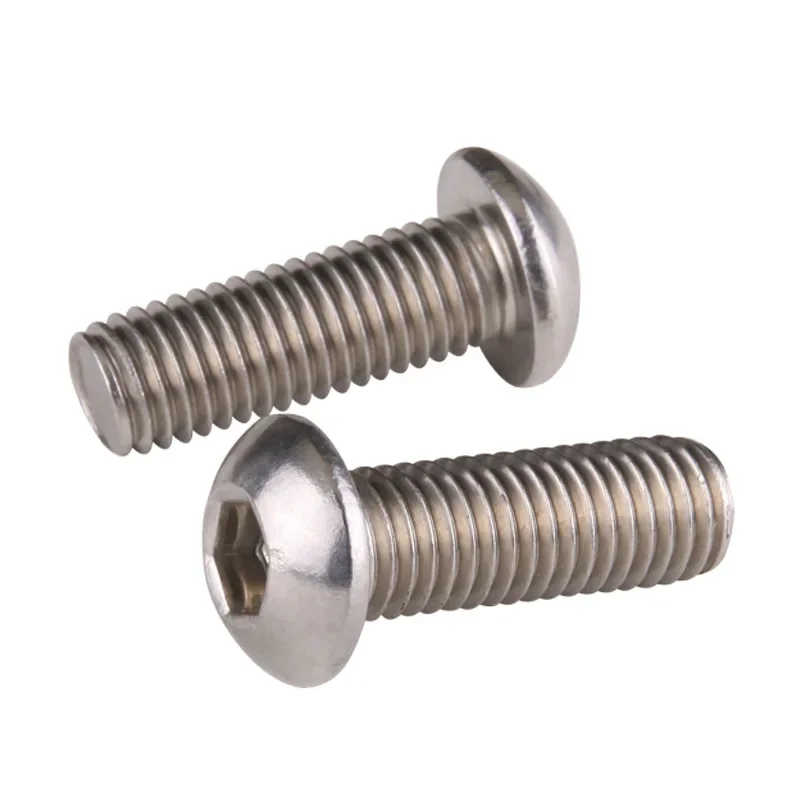 100 шт. Винт с полукруглой головкой в форме гриба M2 5 Болт шестигранной и GB70.2 A2