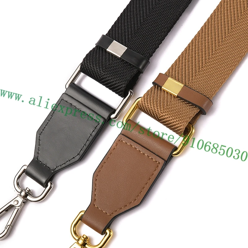 Adjustable Striped Fabric Shoulder Strap For Designer Lady Handbag Women Bumbag Pochette Purse Carry Belt Bag Parts Replacement