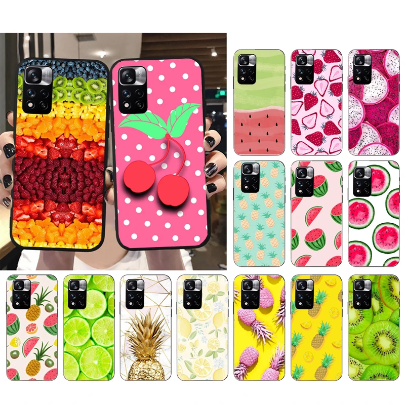 

Phone Case For Xiaomi Redmi Note 11 11S 11T Pro 10 9Pro Note9S 10S Redmi 10 9 10C 9C 9A 9T Fruit Pineapple Watermelon