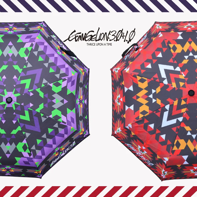 

АСУКА Langley Soryu в стиле аниме, модный портативный складной солнцезащитный зонтик, зонтик с защитой от ветра, дождя, солнечный зонтик, подарок д...