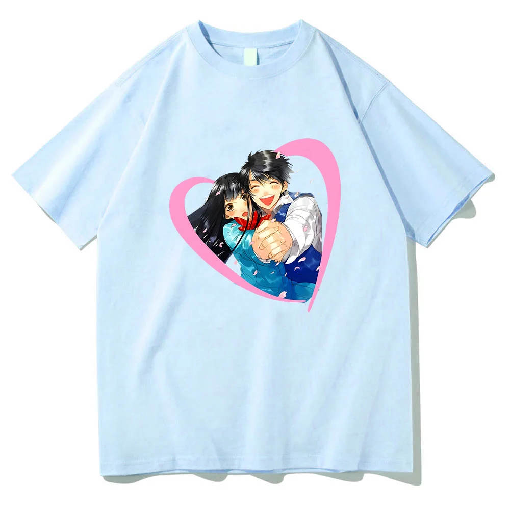 

Kimi Ni Todoke от меня до вас, футболки в стиле Харадзюку, Женские футболки из 100% хлопка, модные футболки, эстетичный топ с мангой/комиксом