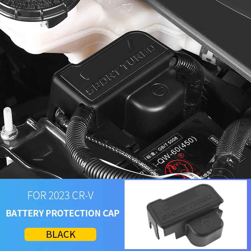 

Защитная крышка для автомобильного аккумулятора с отрицательной защитой для Honda CRV 6-й 2023 бензиновой версии, водонепроницаемая фотовнешняя Защитная крышка для передней батареи автомобиля