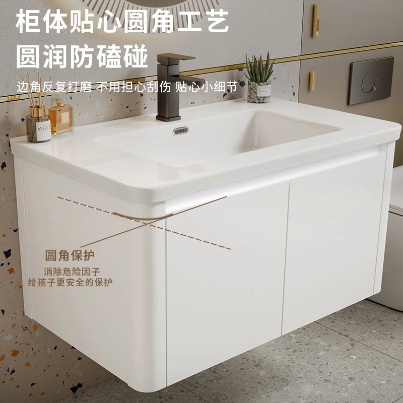 Простой современный шкаф для ванной комнаты умная зеркальная Встроенная