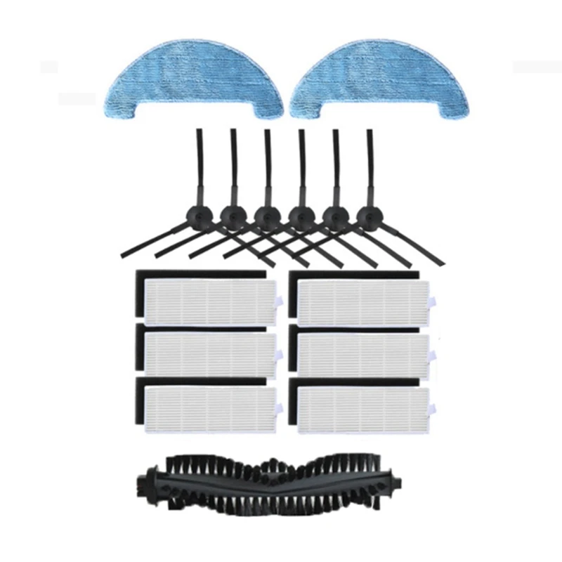 

Vacuum Cleaner Main Side Brush Hepa Filter Mop Cloth Parts For Ilife A4 A4S Robot Vacuum Cleaner