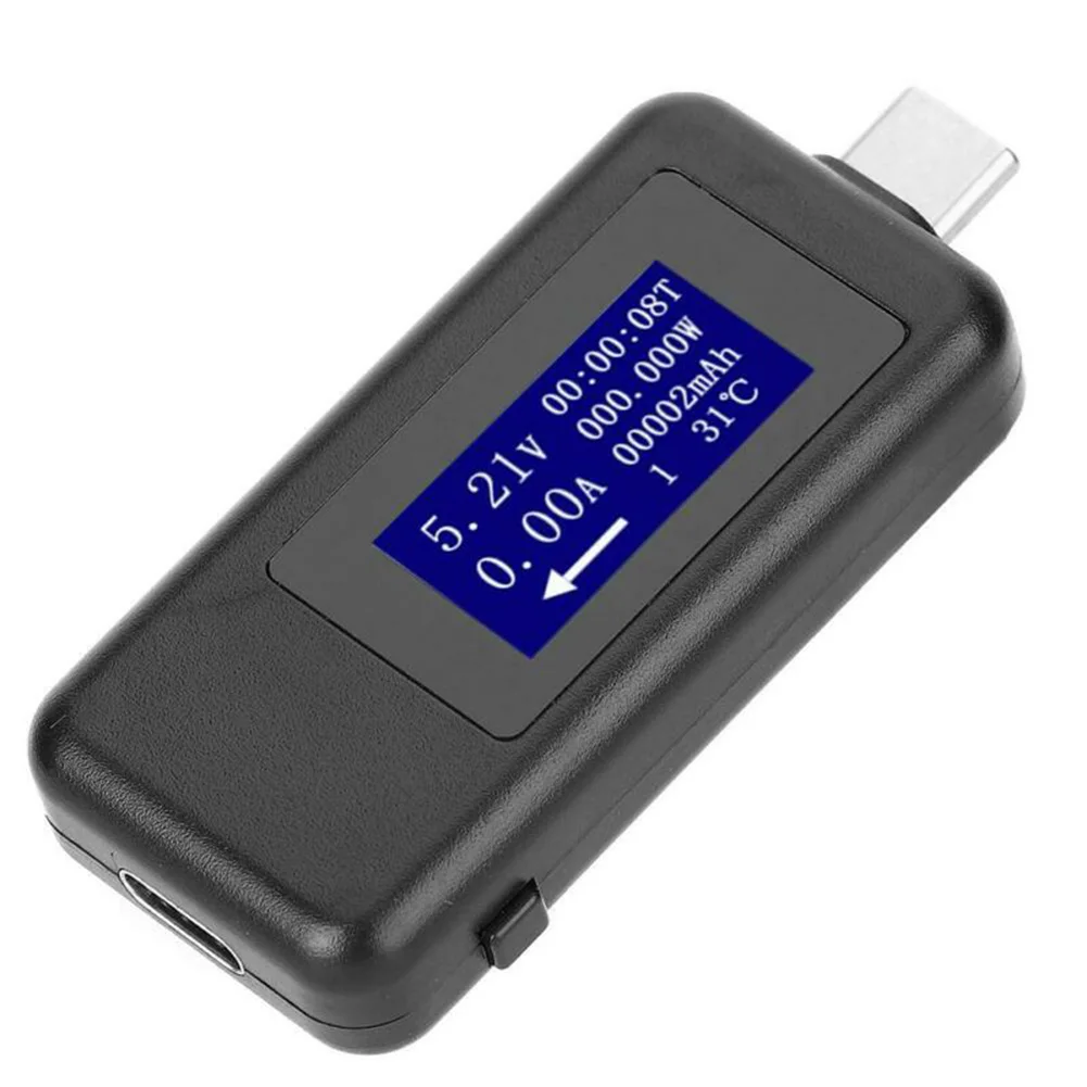 

C-Power Tester USB Tester Digital Multimeter DC Digital Voltmeter Voltage Current Meter Ammeter Detector Power Bank Charger
