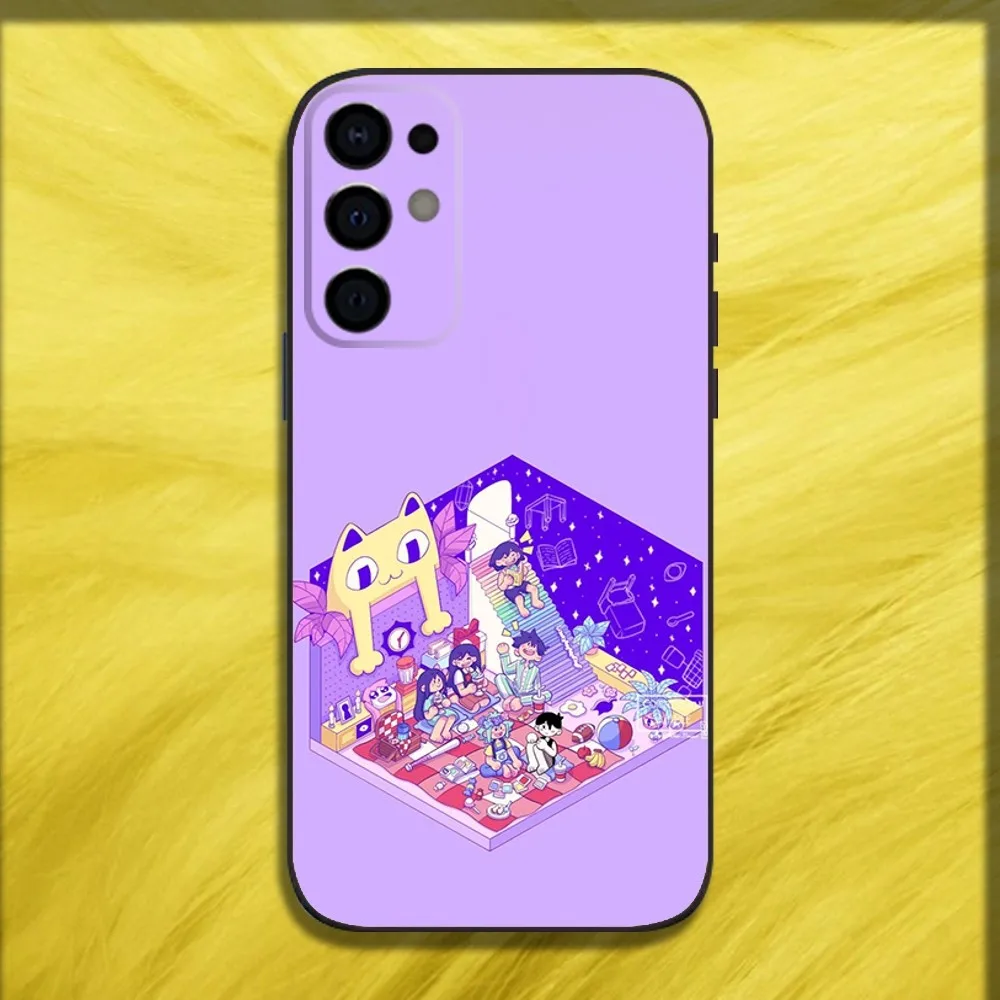 O-Omori Game Phone Case For Samsung S25 S24 S21 S22 S23 S30 Ultra S20 Plus Fe Lite Note 10 9 5G Black Soft Cover
