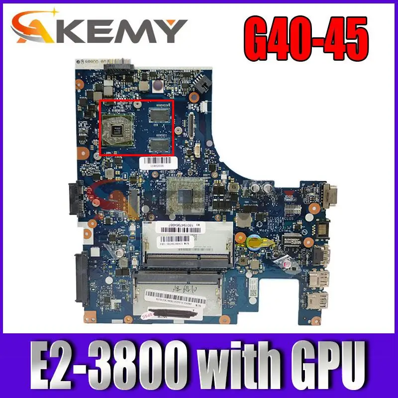 

Brand New G40-45 motherboard ACLU5/ACLU6 NM-A281 For LENOVO G40-45 Laptop Motherboard E2-3800+GPU FOR AMD CPU tested 100% work