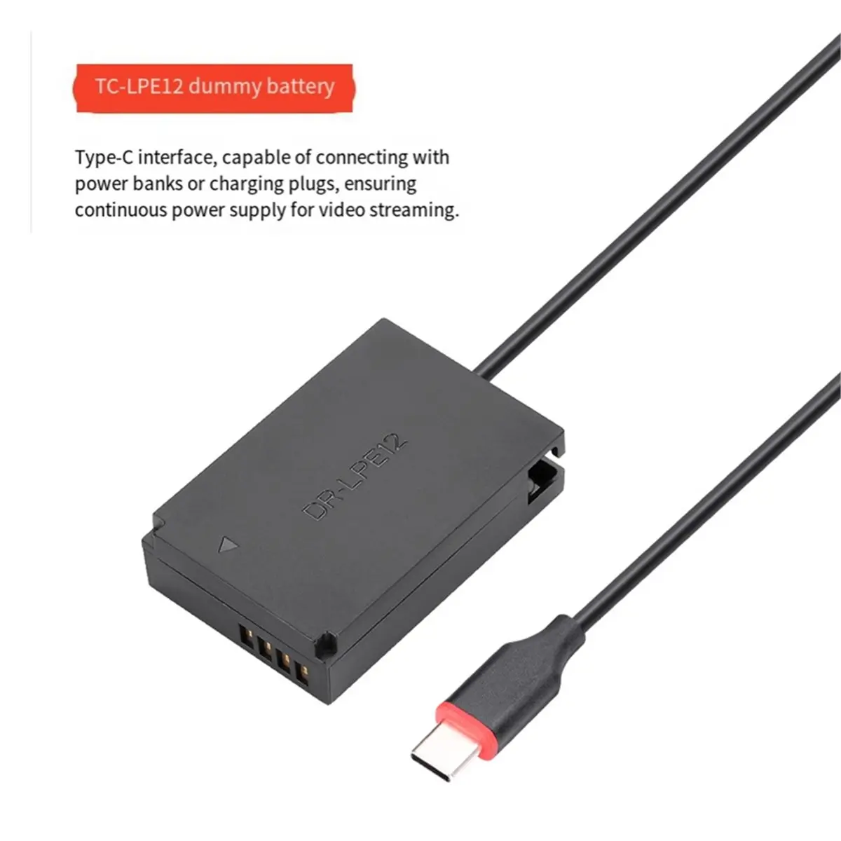 (DT37) Новый адаптер питания (муляж батареи) LP E12 LPE12 ACK-E12 DR-E12 для камер Canon EOS M M2 M10 M50 M100 M100D M200 (art.: 3920db71f2ae2) - 3920db71f2ae2