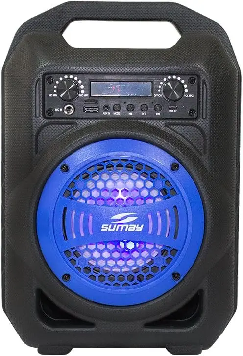 

2023 caixa de som Caixa de Som Bluetooth Gallon Music 5149 Azul