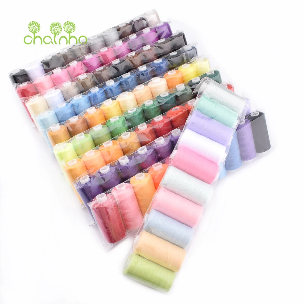 

Chainho,Household 40S/2 Polyester Sewing Thread,100 Color Available,Suitable For DIY Needlework & Sewing Machine,400 Yard/Spool