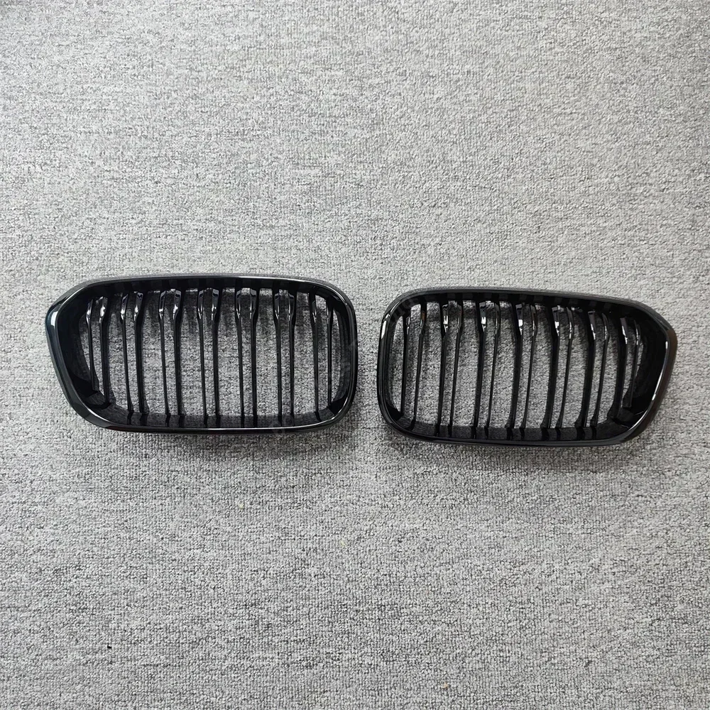 

Глянцевая черная двойная решетка воздухозаборника для BMW 1 серии F20 F21, передняя решетка почек 116d 120i 120d M135i 2012-2018, тюнинг