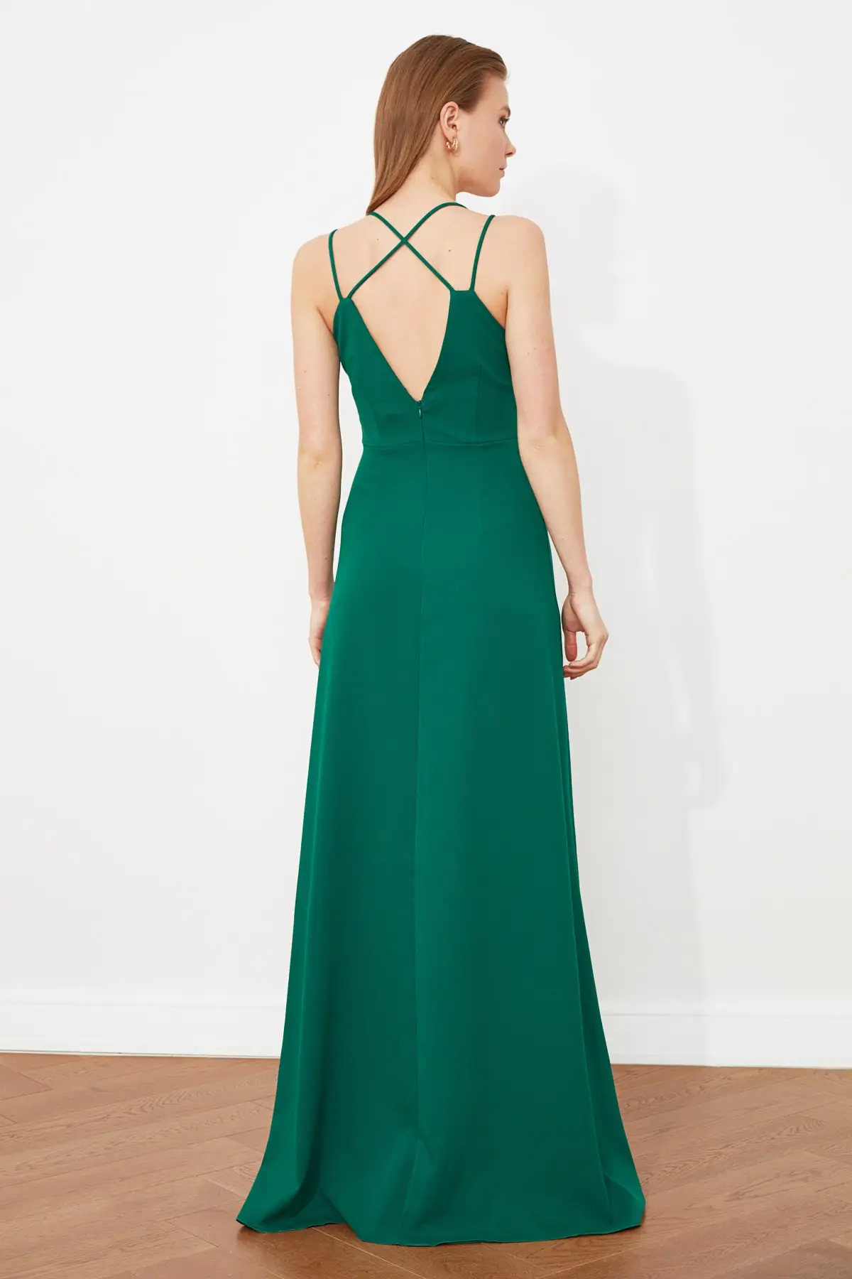 Вечернее платье в рубчик для выпускного вечера TPRSS20AE0050|Вечерние платья| |