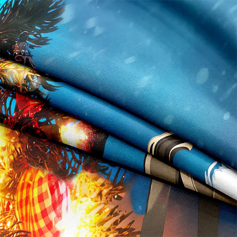 Комплект постельного белья с Санта-Клаусом пододеяльник новый год Королевский