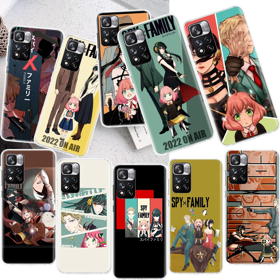

Japan Anime Spy×Family Phone Case For Xiaomi Mi 11 10 Lite 5G Ultra 12 12X 11i 10T 11T Pro 9 9T 8 6X 5X Cover Soft