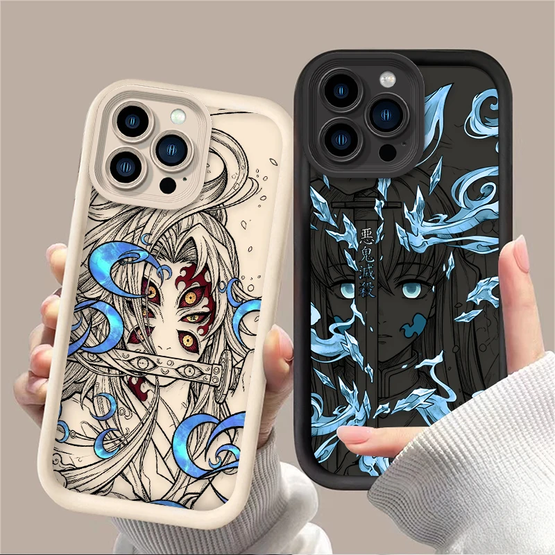 Фото Популярный чехол для телефона Xiaomi Redmi Note 15 14 13 12s 12 11 10 9s 9 8 7 A5 Pro Plus 4G 5G, мягкий, с принтом «Демон Слэйерс» Муичиро Кокушибо №2