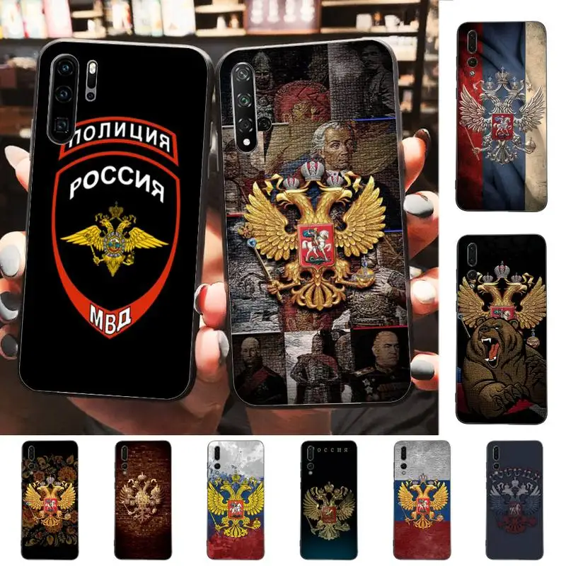 

Russia Russian Flags Poccnr Emblem Phone Case for Huawei P30 40 20 10 8 9 lite pro plus Psmart2019