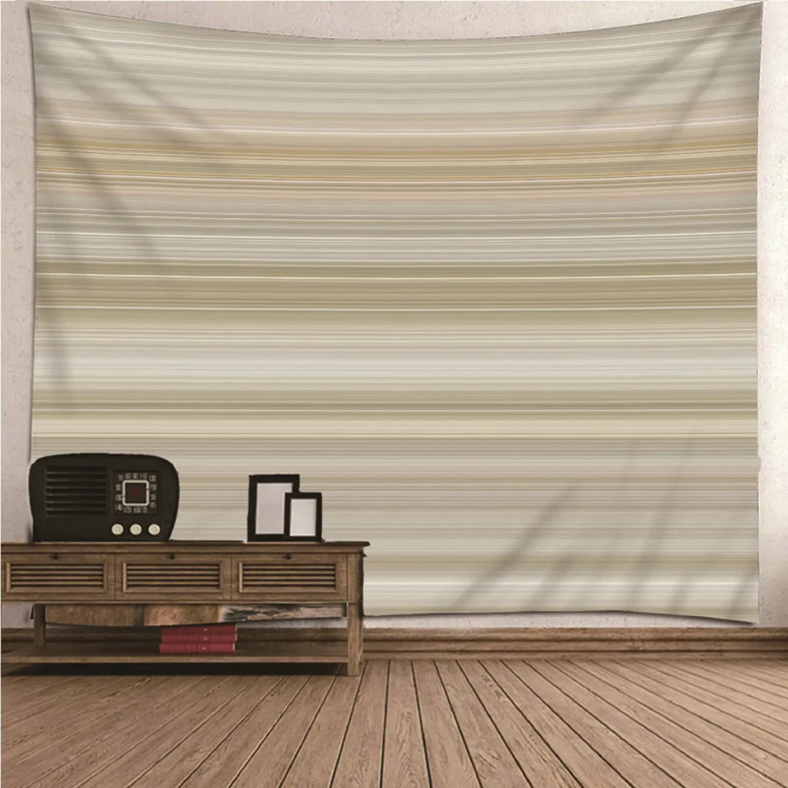 

Wall Fabric Decor Tapestry Bedding King Trippy Mandala Hippie Minimalism Theme Stripes Pattern Wall Hanging Dorm Art Decor