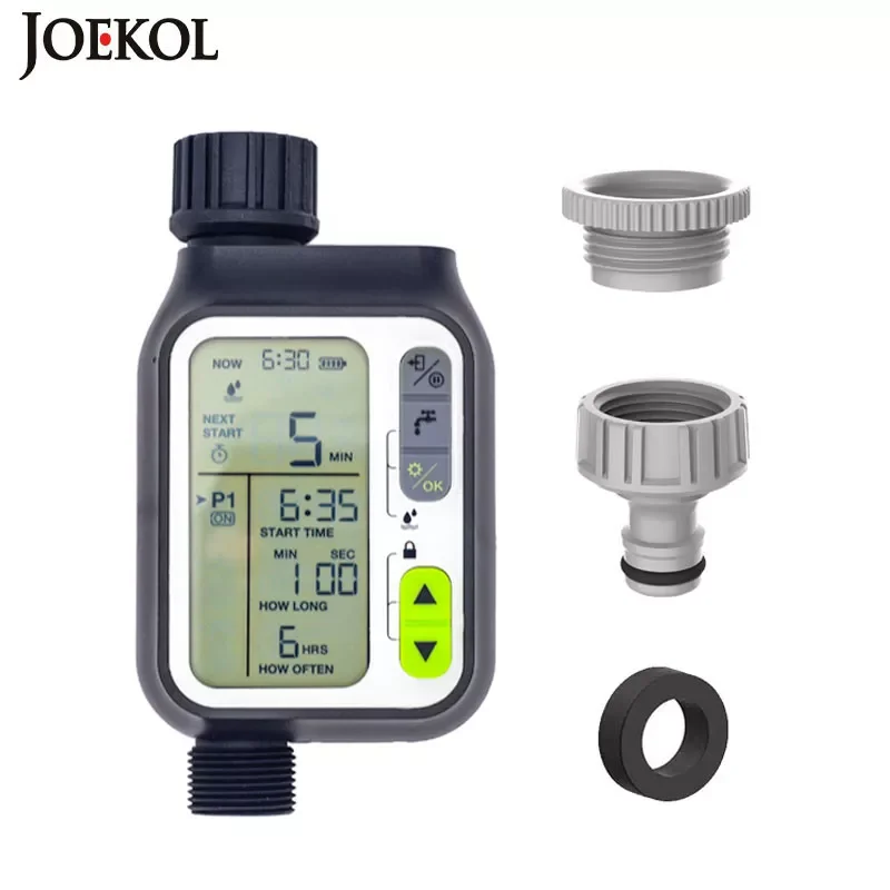 

Таймер садовый водонепроницаемый с датчиком дождя и системой автоматического полива