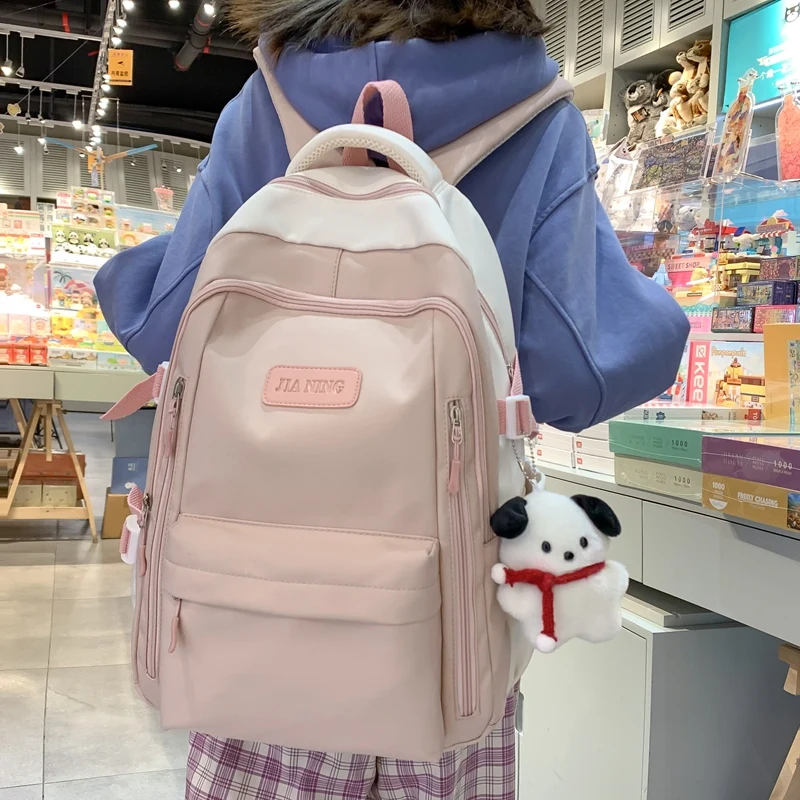 

Модный женский рюкзак для путешествий, рюкзак для колледжа, Женская Студенческая сумка, рюкзак для ноутбука для девочек, крутой женский новый нейлоновый рюкзак для книг
