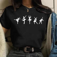 zoganki dancing girl printed t shirt new women black t shirt ladies casual cute graphic tee tops female woman summer t shirt