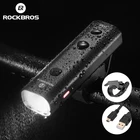 Велосипедный светильник ROCKBROS, светодиодный передний алюминиевый фсветильник с защитой от дождя и зарядкой через USB, 2000 мАч