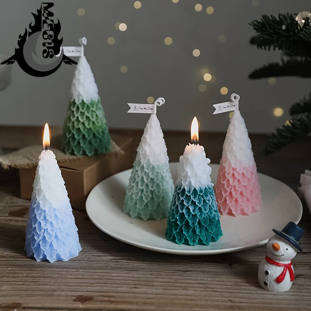 

Decor Christmas Tree Candle Pine Tree Candle Gift Set Handmade Soy Scented candles scented Aromatherapy Home Decoration