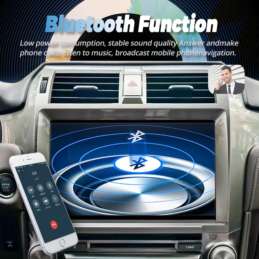 Android 2K Qled экран для Lexus GX400 GX460 2010-2020 беспроводной Carplay GPS-навигация автомобильный