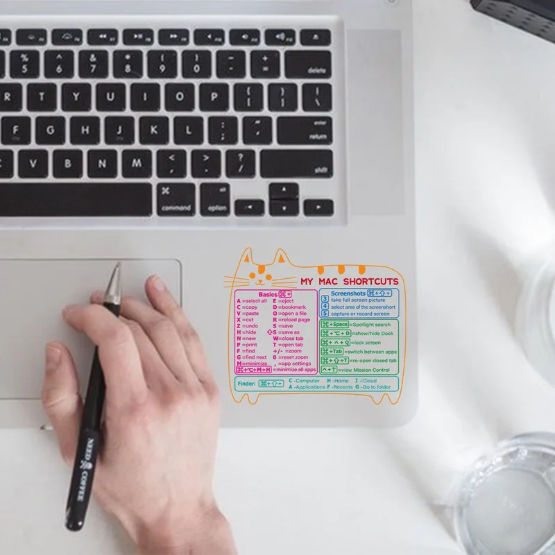 

Macos Reference Keyboard Computer Shortcut Sticker Adhesive Removable Stickers For Quick Reference Keyboard Guide Office Tools