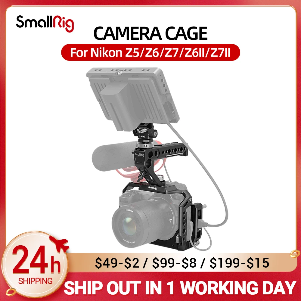 

Клетка и верхняя ручка SMALLRIG для камеры NIKON Z5/6/7/Z6II/Z7II 3143