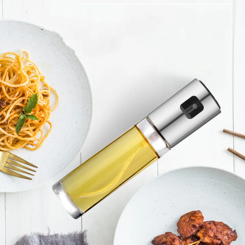 

Small Stainless Steel Olive Oil Sprayer Bottle Pump Oil Pot Leak-proof Grill BBQ Sprayer Oil Dispenser BBQ Cookware Tools