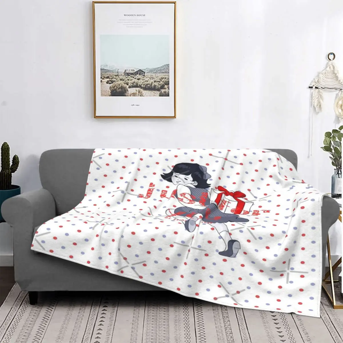 

Manta Just For You para cama, Edredon a cuadros de Anime, manta double, 445