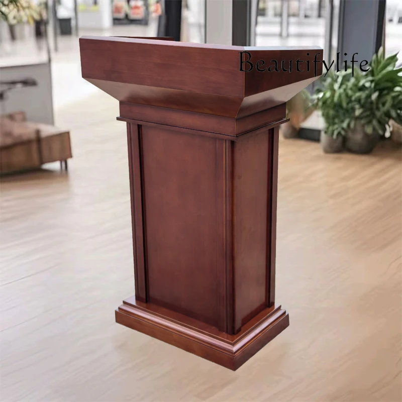 Подставка для лекций из массива дерева Сиденье динамика Стол классной комнаты