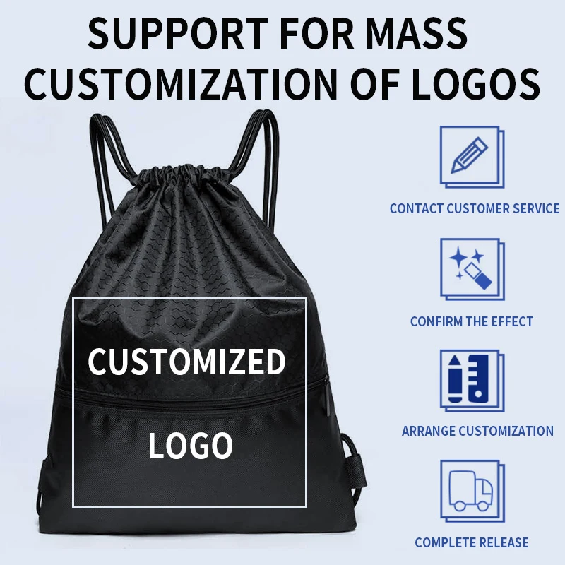 Men Waterproof Sport Gym Bag Drawstring Sack Sport Fitness Soccer Backpack Women Shopping Bags Swimming Basketball Yoga Bags