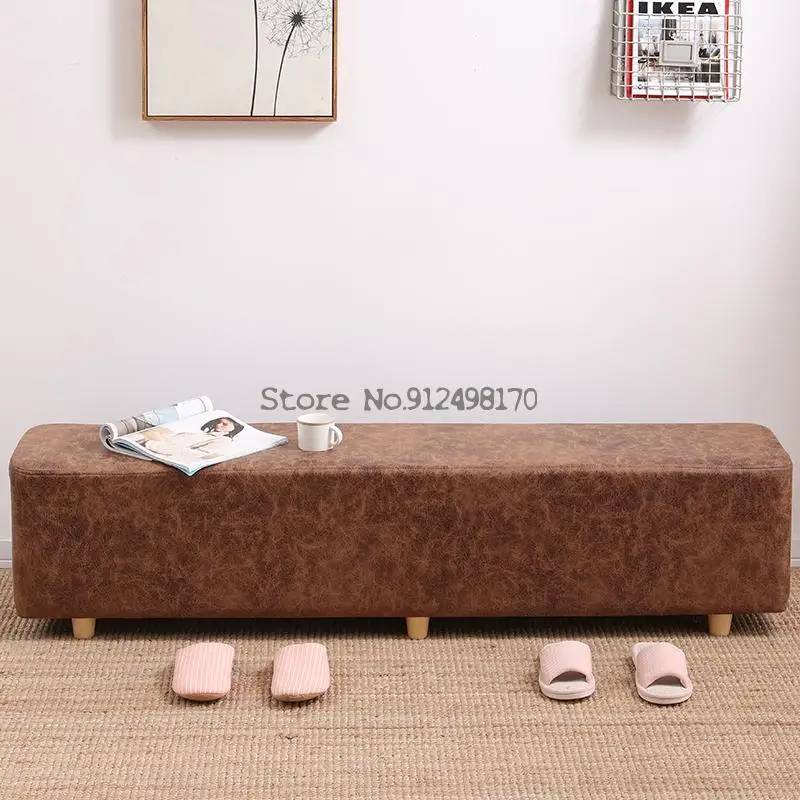 Solid wood shoe changing stool household wearing bed tail sofa entrance clothing store fitting room |