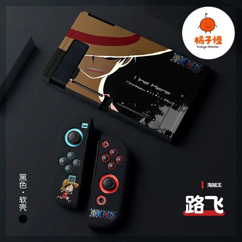 Фото Мягкий защитный чехол Luffy Tpu с защитой от ударов для игровой консоли Nintendo Switch Oled, контроллера, подарок №4
