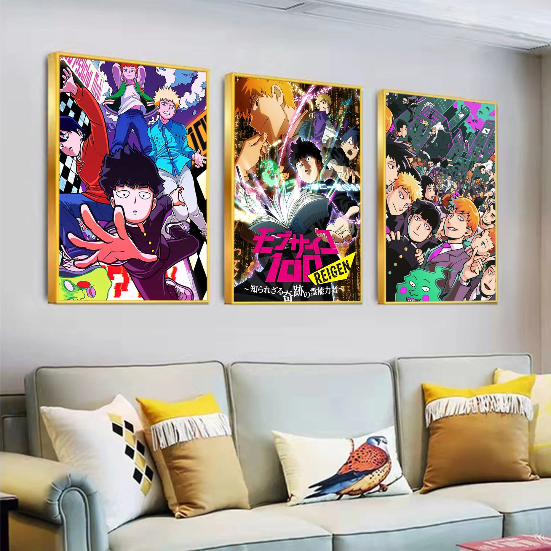 

Anime Mob Psycho 100 Poster Classic Anime Poster Waterproof Paper Sticker Coffee House Bar Room Wall Decor