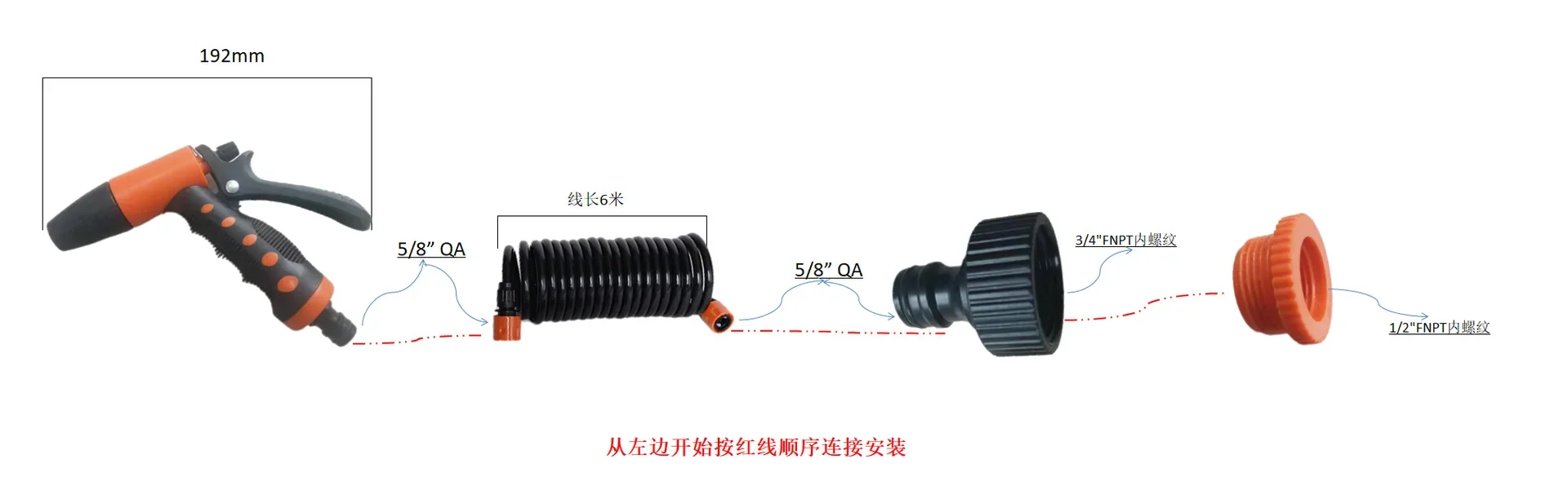 Бытовая портативная мойка высокого давления для автомобиля сада без насадки