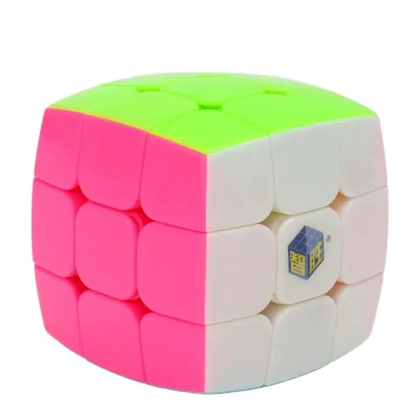 Фото Yuxin Pillowed 3x3x3 Cube Magic Puzzle Stickless Pink Magic Cube 3x3 Speed Cubo Magico Zhisheng Профессиональные развивающие игрушки №1