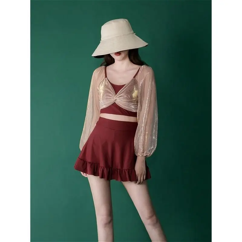 Лидер продаж купальник с разрезом Корейская суперсказочная летняя одежда для