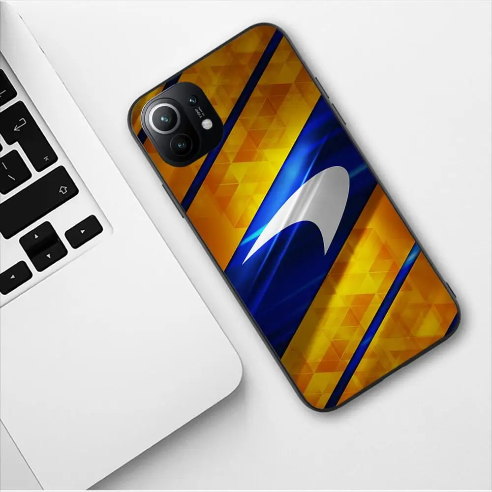 McLaren Car Logo Phone Case For Xiaomi 13 12 11T 9 11 10C 9T 8 9SE 11i Lite Ultra Note10 Poco F3 M4 M3 Pro Soft Silicone Covers