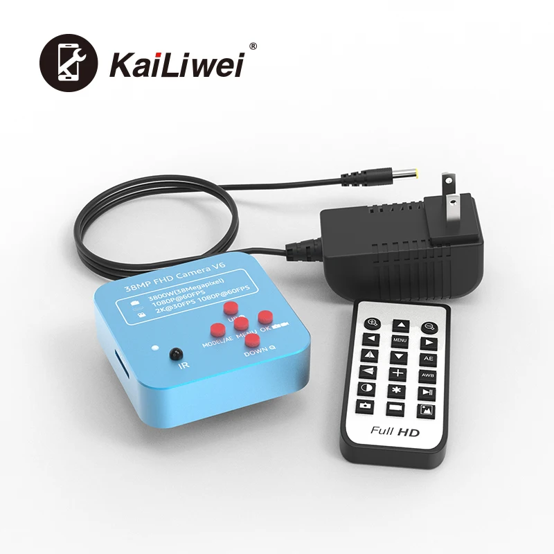 Kailiwei USB промышленный электронный цифровой HD 38MP 1080P 2K видеомикроскоп камера для