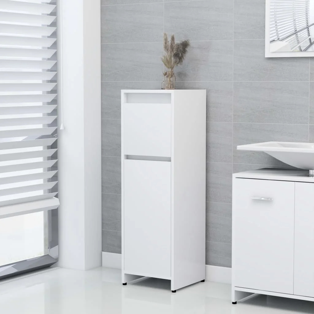 

Bathroom Cabinet, Chipboard Cabinet, Bathroom Furntain White 30x30x95 cm